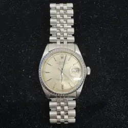 ROLEX DATEJUST 1603 DATE SILVER DIAL STEINLESS STEEL AUTOMATIC OYSTER PERPETUAL