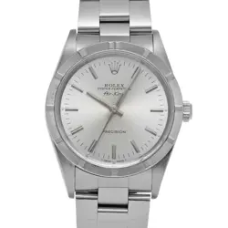 USED ROLEX AIR KING 14010 SILVER CASE SIZE 34×34MM MEN'S WATCH #41134