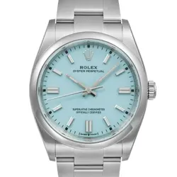 USED ROLEX OYSTER PERPETUAL 126000 BLUE CASE SIZE 36MM×36MM MEN'S WATCH #41124