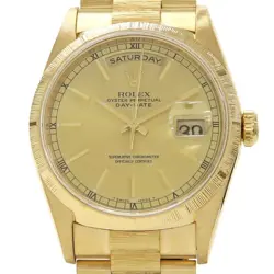 USED ROLEX DAY DATE 18248 CASE SIZE 36MM BAND SIZE 18.5CM MEN'S WATCH #4114