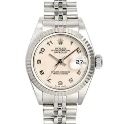 USED ROLEX DATEJUST 79174 IVORY CASE SIZE 26MM LADIES WATCH #461254