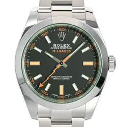 USED ROLEX MILGAUSS 116400GV BLACK CASE SIZE 40MM MEN'S WATCH #41304