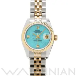 USED ROLEX DATEJUST 179173 BLUE CASE SIZE 26×26MM LADIES WATCH #42304