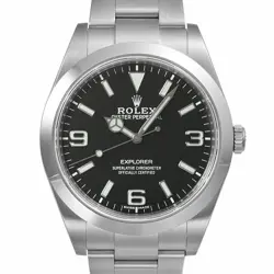 USED ROLEX EXPLORER 1 214270 BLACK CASE SIZE 39MM×39MM MEN'S WATCH #41414