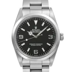 USED ROLEX EXPLORER 1 14270 BLACK CASE SIZE 36MM×36MM MEN'S WATCH #471264