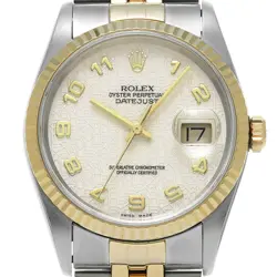 ROLEX DATEJUST 36 16233 W NUMBER (MANUFACTURED AROUND 1995) MEN'S WATCH G0404