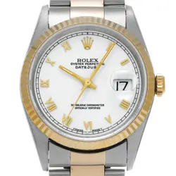 ROLEX DATEJUST 16233 W NUMBER (MANUFACTURED AROUND 1995) MEN'S WATCH G0404