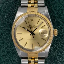 ROLEX DATEJUST 36 16013 CHAMPAGNE DIAL 1986