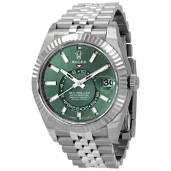 ROLEX SKY-DWELLER GMT AUTOMATIC CHRONOMETER GREEN DIAL MEN'S WATCH 336934-0002
