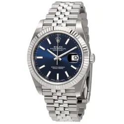 ROLEX DATEJUST BLUE DIAL AUTOMATIC MEN'S JUBILEE WATCH 126334BLSJ