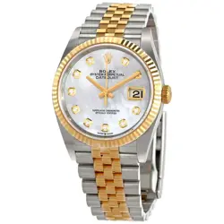 ROLEX DATEJUST 36 MOP DIAMOND DIAL MEN'S WATCH 126233MDJ