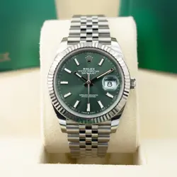 ROLEX DATEJUST 41 126334 JUBILEE BRACELET MINT GREEN 2025