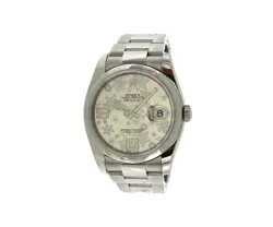 ROLEX DATEJUST 116200, 36MM, FLORAL DIAL, STAINLESS STEEL WATCH
