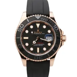 MINT 2024 PAPERS ROLEX YACHT-MASTER 18K EVEROSE GOLD OYSTERFLEX 40MM 126655 BOX