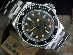 TOTALLY ORIGINAL 1965 ROLEX OYSTER SUBMARINER 5513 WITH NEW ROLEX BRACELET