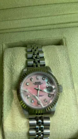 ROLEX LADY-DATEJUST NEW 2024 PINK ROMAN DIAL STAINLESS STEEL FLUTED JUBILEE