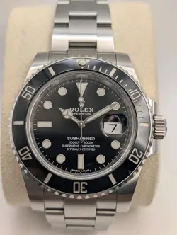 ROLEX SUBMARINER 116610LN SS WATCH DATE 41MM COMPLETE SET