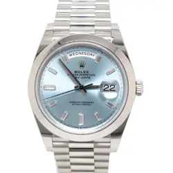 ROLEX DAY-DATE 40MM BLUE DIAL WATCH 228206