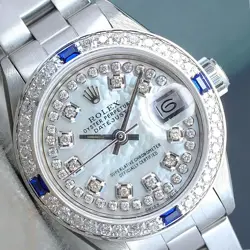 DIAMOND-SAPPHIRE BEZEL OYSTER