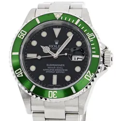 Rolex Men's Submariner Date 16610LV Z Green Automatic #CS086