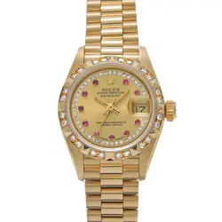 ROLEX DATEJUST 69258G CHAMPAGNE/DIAMOND / PINK SAPPHIRE 644927