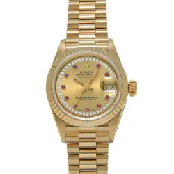 ROLEX DATEJUST 69178LR CHAMPAGNE/MILLIARD DIAMOND/RUBY 640570
