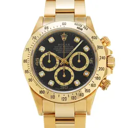 ROLEX COSMOGRAPH DAYTONA 16528G BLACK/DIAMOND 646949