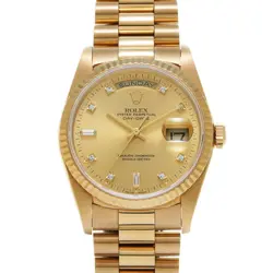 ROLEX DAY-DATE 36 18238A CHAMPAGNE/DIAMOND 610744