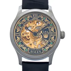 MARRIAGE WATCH ROLEX 42MM MEN WITH POCKET ARRANGEMENT ANTIQUE 1950 GOOD