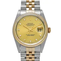 ROLEX DATEJUST 16233G NO. X (MANUFACTURED AROUND 1993) MEN'S WATCH G0405