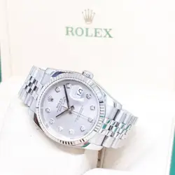 ROLEX 36MM SILVER DIAMONDS DATEJUST  116234 (M SERIES)
