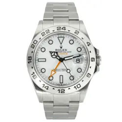 ROLEX EXPLORER II WHITE 42MM 226570 B&P '23 STAINLESS STEEL POLAR DIAL