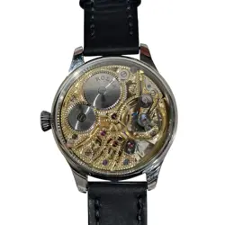 VINTAGE SKELETON WATCH BASED ON A 1925 ROLEX POCKET WATCH MOVEMENT