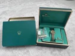 MINT VINTAGE ROLEX MODEL 8435 14KT LADIES COCKTAIL WATCH. ORIGINAL BOX AND TAGS