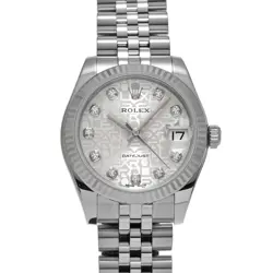 ROLEX DATEJUST 178274G SILVER COMPUTER/DIAMOND 622316