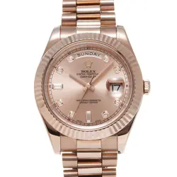 ROLEX DAY-DATEII 218235A PINK/DIAMOND 621718