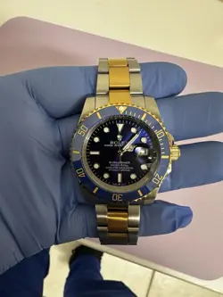 ROLEX SUBMARINER 126613LN SILVER AND GOLD OYSTER BRACELET WITH BLACK BEZEL