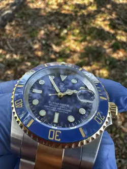 Rolex Submariner 126613LN Silver and Gold Oyster Bracelet with Black Bezel