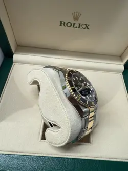 Rolex Submariner 126613LN Silver and Gold Oyster Bracelet with Black Bezel