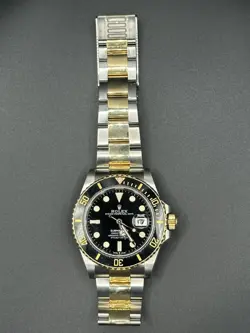 Rolex Submariner 126613LN Silver and Gold Oyster Bracelet with Black Bezel