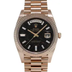 ROLEX DAY-DATE 40 228235A EISEN KIESEL/BAGUETTE DIAMOND 639728