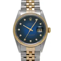 ROLEX DATEJUST 16233G BLUE GRADIENT/DIAMOND 639132