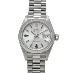 ROLEX DATEJUST 69179 SILVER/SAPPHIRE 630574
