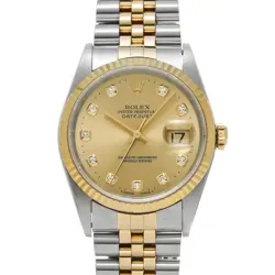 ROLEX DATEJUST 16233G CHAMPAGNE/DIAMOND 662982
