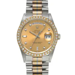 ROLEX DAY-DATE 18349A BIC CHAMPAGNE/DIAMOND 642004