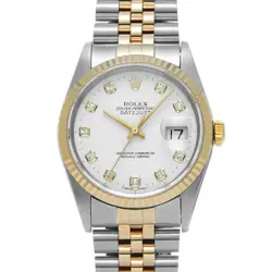 ROLEX DATEJUST 16233G W NUMBER (MANUFACTURED AROUND 1995) MEN'S WATCH G0406