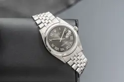 ROLEX DATEJUST REF 1625 TURN-O-GRAPH STAINLESS STEEL 36MM GREY ROMAN DIAL