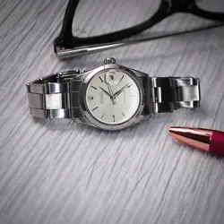 VINTAGE ROLEX 6466 OYSTERDATE PRECISION STAINLESS STEEL 31MM