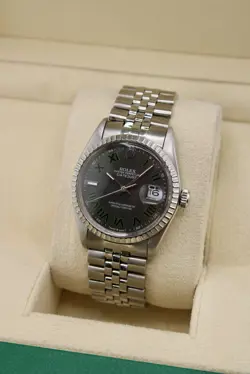 ROLEX DATEJUST 16030 SILVER JUBILEE BRACELET WITH CUSTOM WIMBLEDON DIAL