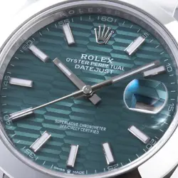 ROLEX Datejust 41 126300 Green Fluted White Bar 3 Row Oyster Bracelet Random...